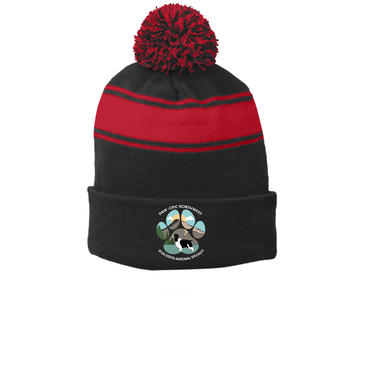 Black/ True Red - STC28 - FRONT