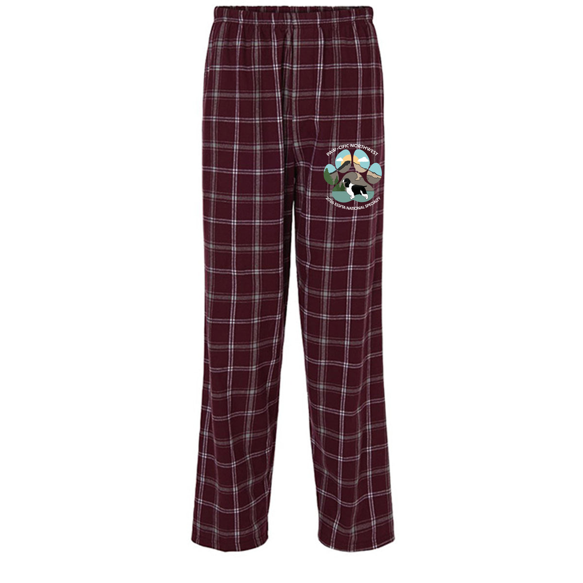 Varsity Maroon Oxford Plaid - BM6624 - FRONT