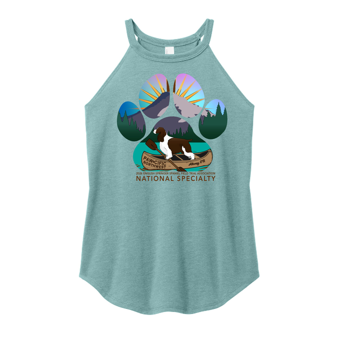Heathered Eucalyptus Blue - DT137L - FRONT